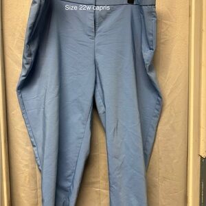 Light Blue Women's Capri Pants